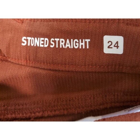 NEW Volcom Stoned Straight Corduroy Pants Color Nut Size 24 X 27 Rust Orange - Picture 3 of 9